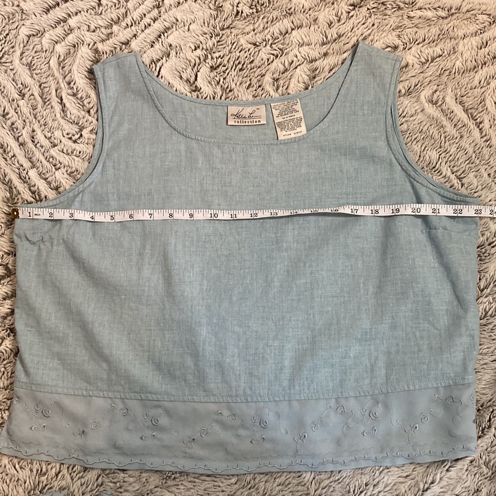 🦋 3 for $12 🦋 Vintage Kathie Lee Collection two piece linen set - Picture 5 of 14